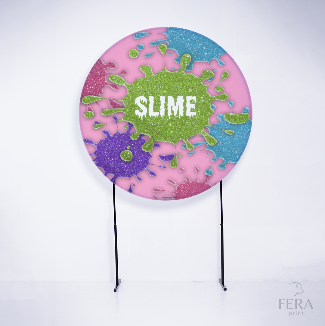 Painel Redondo Slime Sublimado