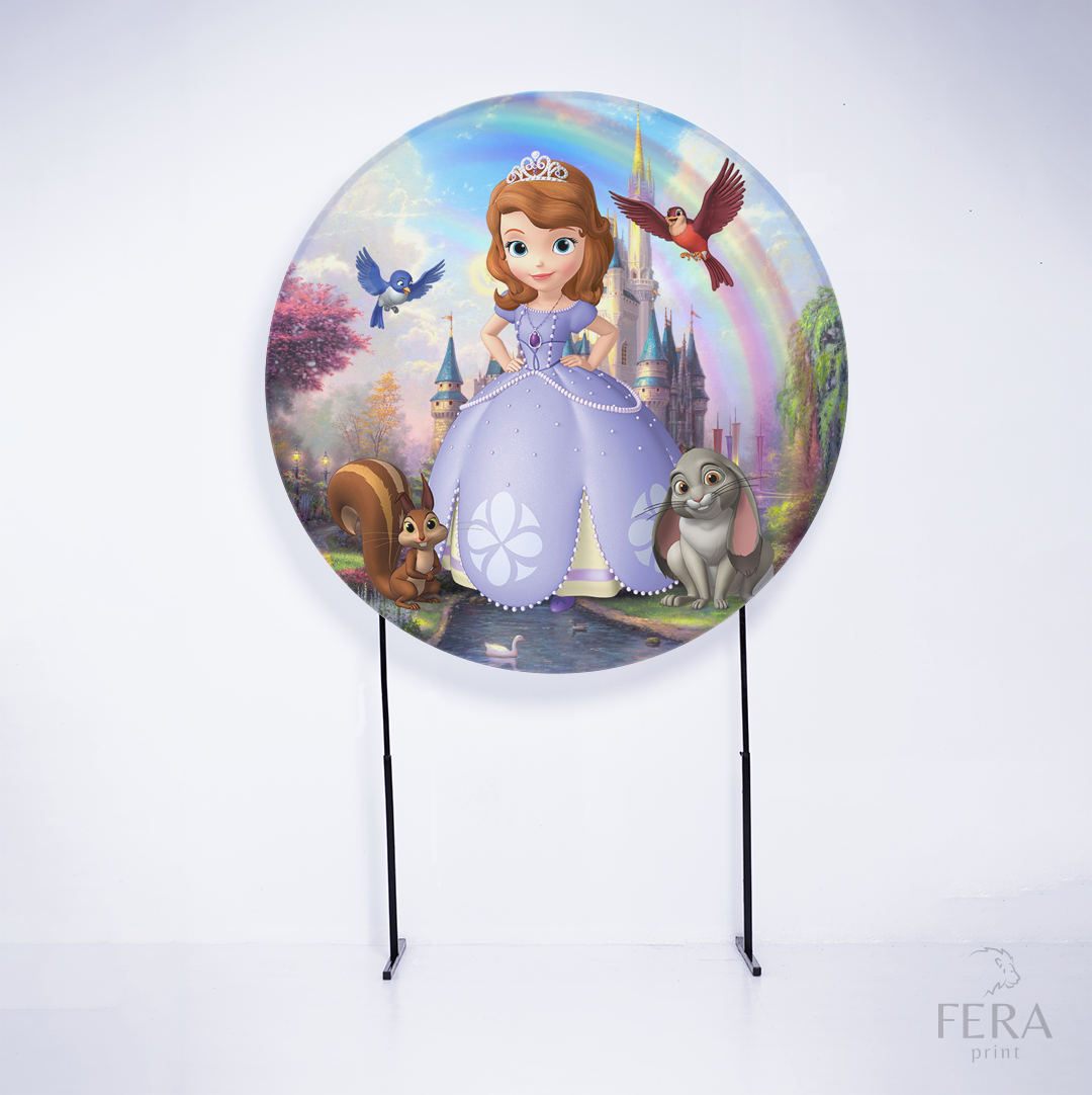 Painel Redondo Sofia  Sublimado
