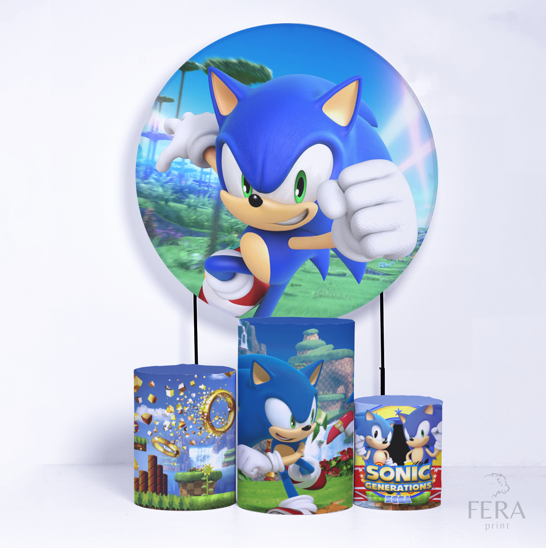 Kit Capa Cilindros + Capa Painel Ouriço Azul Sublimado