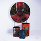 Kit Capa Cilindros + Capa Painel Herói Aranha Gliter Sublimado