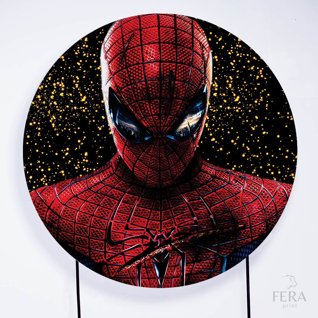 Kit Capa Cilindros + Capa Painel Herói Aranha Gliter Sublimado