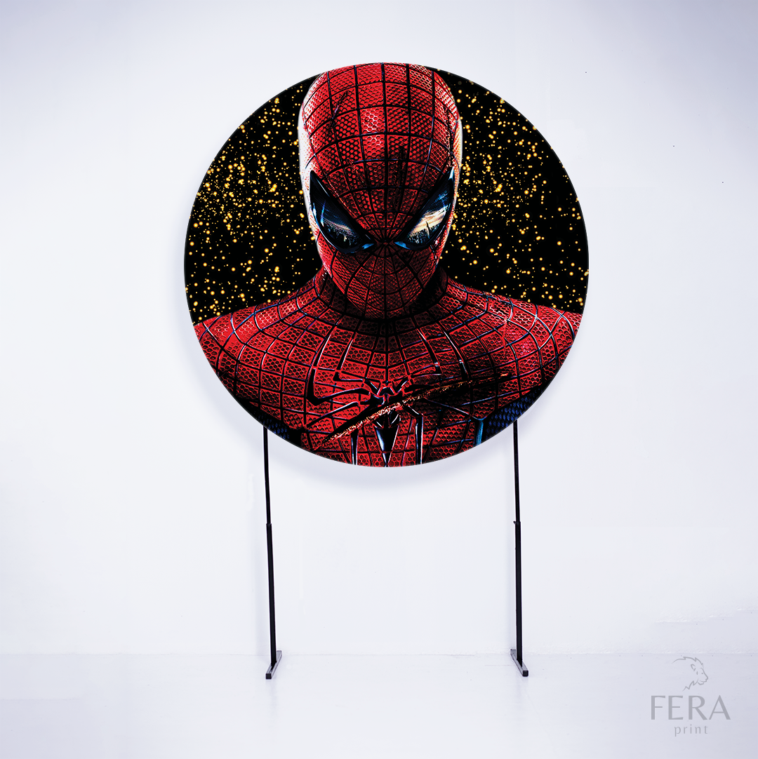 Kit Capa Cilindros + Capa Painel Herói Aranha Gliter Sublimado