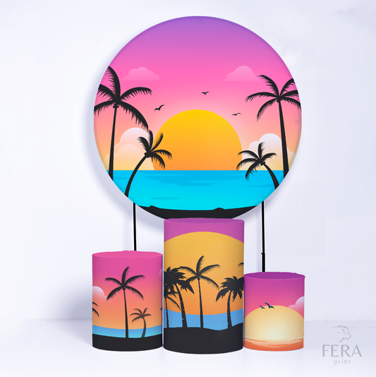 Kit Capa Cilindros + Capa Painel Tardezinha Sublimado