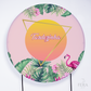 Painel Redondo Tardezinha Flamingo Sublimado