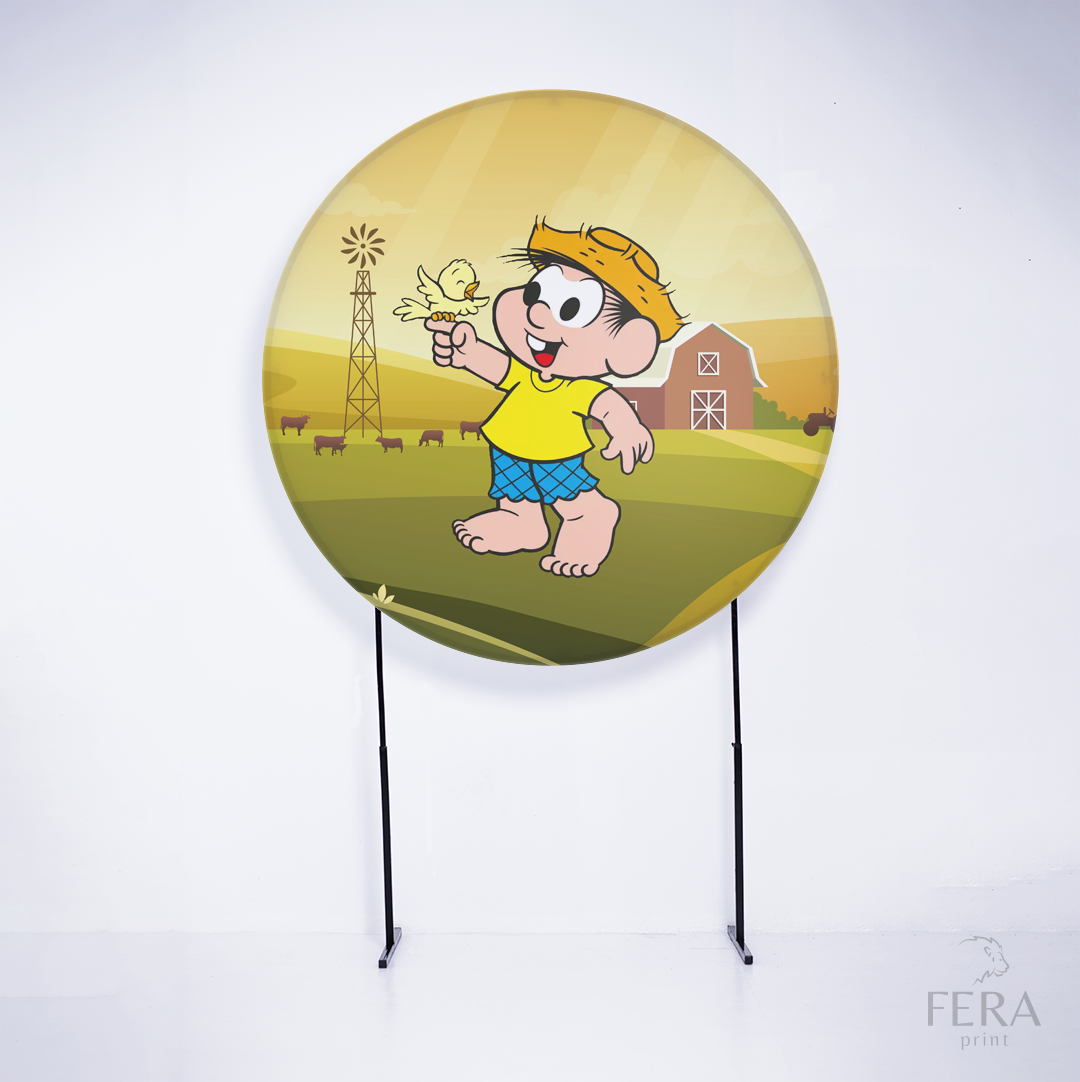 Painel Redondo Menino do Campo Sublimado