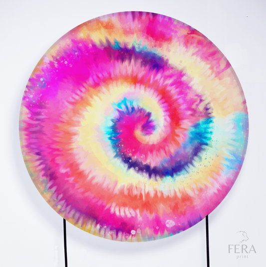 Painel Redondo Tie Dye Sublimado