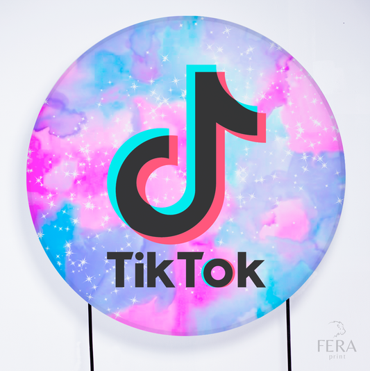 Painel Redondo Tik Tie Dye Sublimado