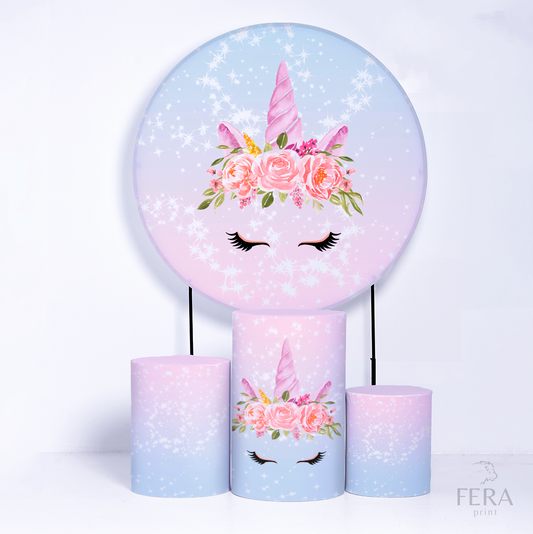 Kit Capa Cilindros + Capa Painel Unicórnio Sublimado