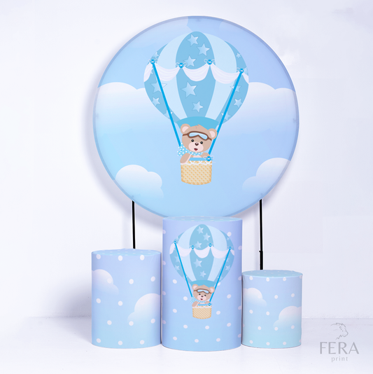 Kit Capa Cilindros + Capa Painel Urso Baloeiro Sublimado