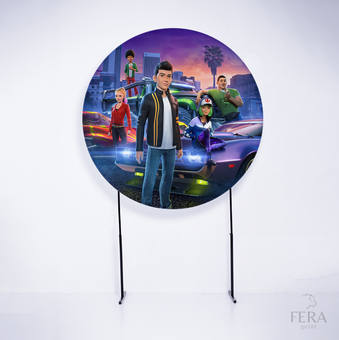 Painel Redondo Pilotos e Furiosos Sublimado