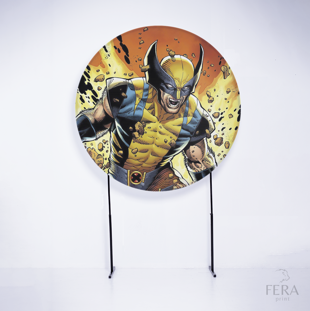 Painel Redondo Herói Selvagem Sublimado